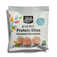 365 by Whole Foods Market, Protein Chewy Bites Coconut Macadamia, Single Serving 1.58 Ounce